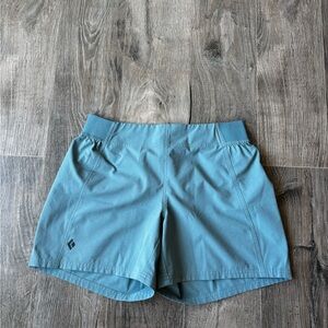 Women's Black Diamond Blue Athletic Shorts